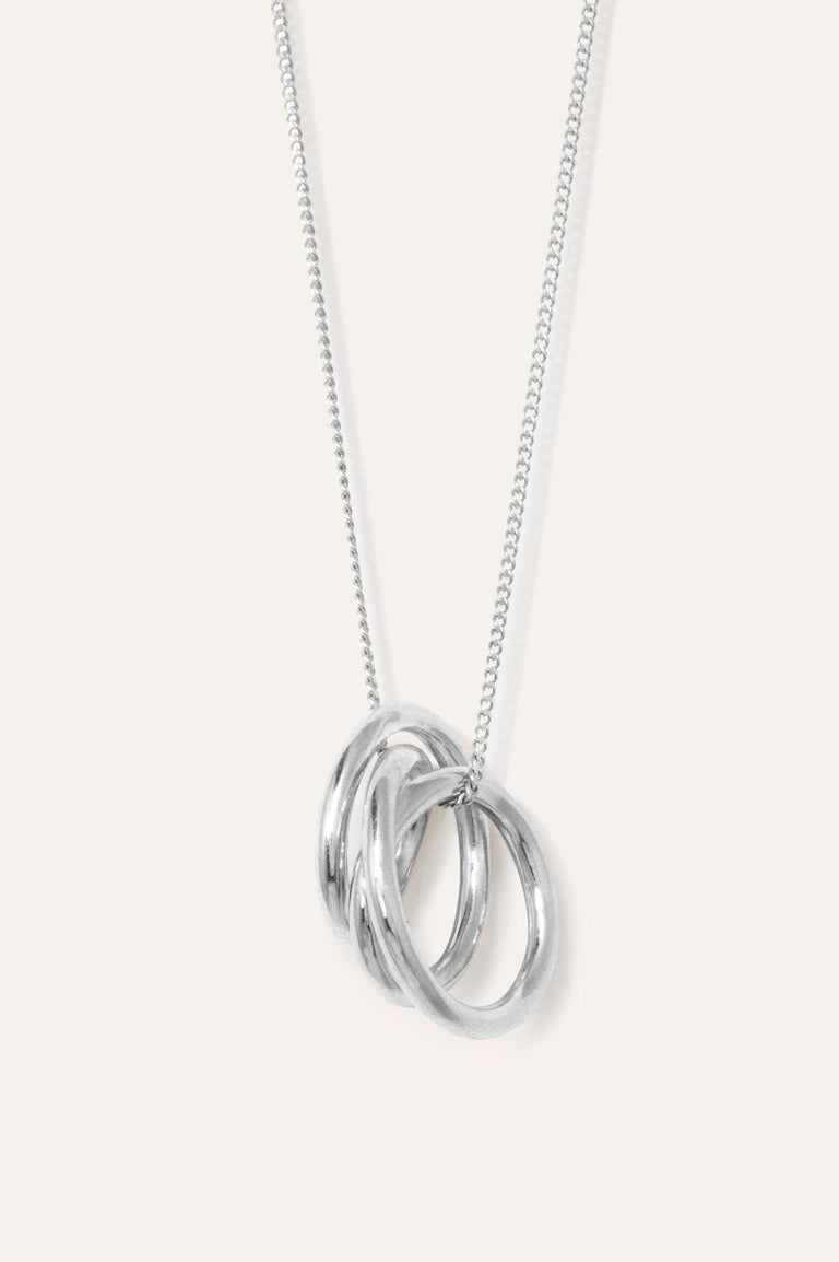 Pendentif Plaqué Platine - Flow