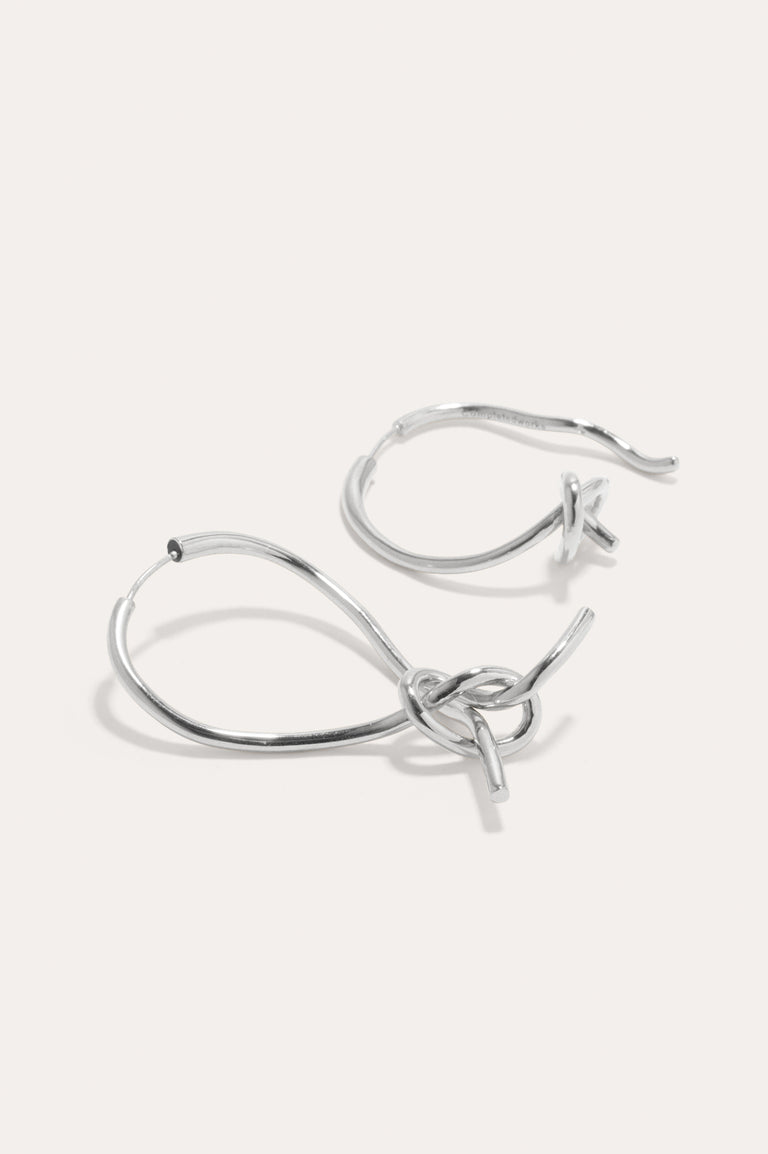 The Freedom to Imagine - Platinum Plated Earrings