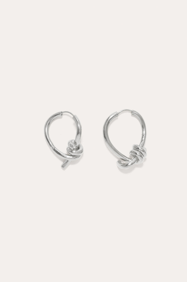 The Freedom to Imagine II - Platinum Plated Earrings