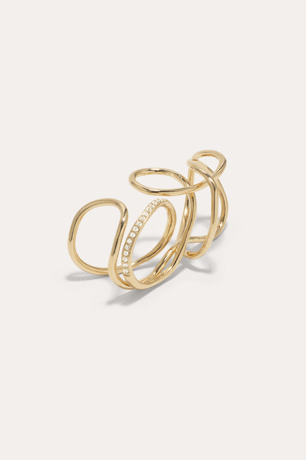 La liberté d'imaginer - Bague en topaze blanche et vermeil
