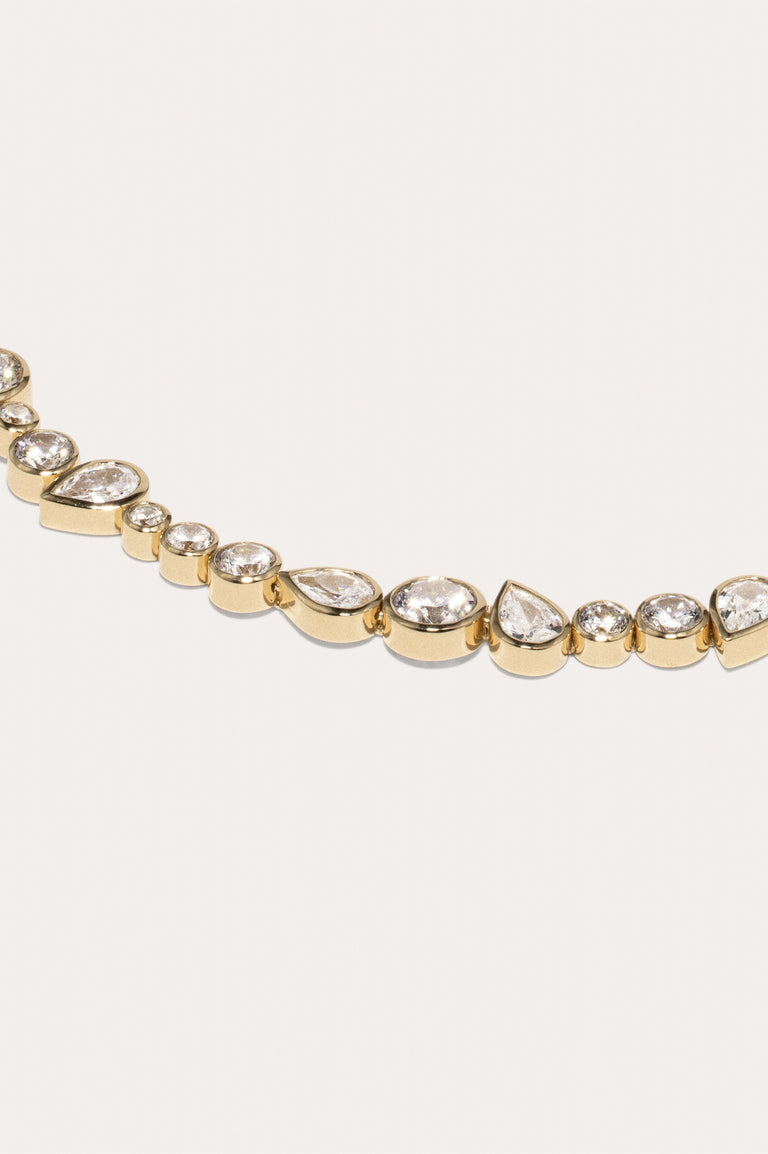 A Few Good Anti‐Heroes - Cubic Zirconia and Gold Vermeil Necklace