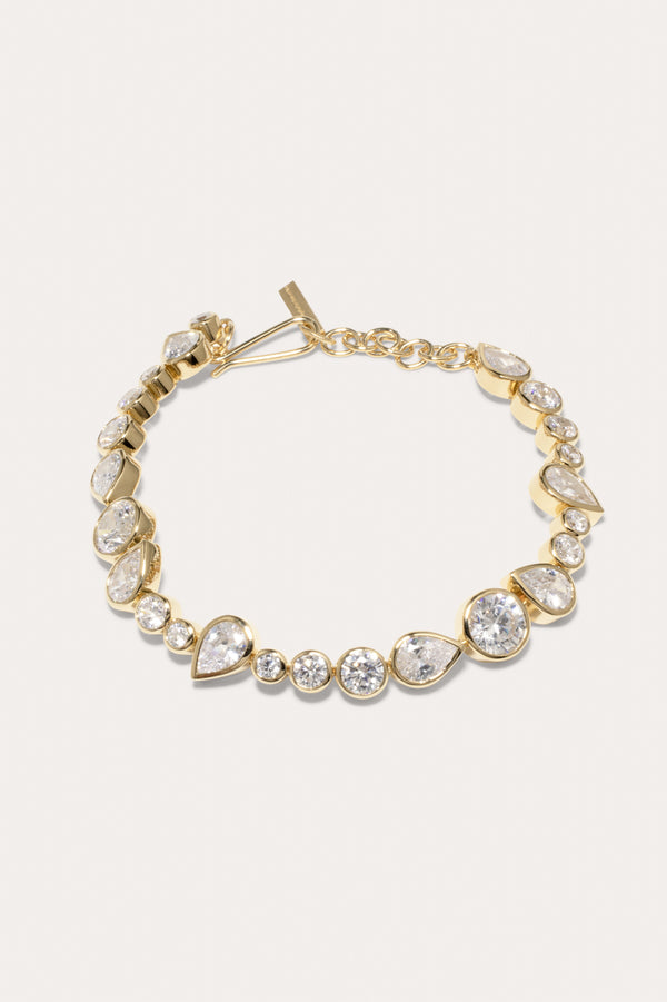Quelques bons anti-héros - Bracelet en oxyde de zirconium et vermeil