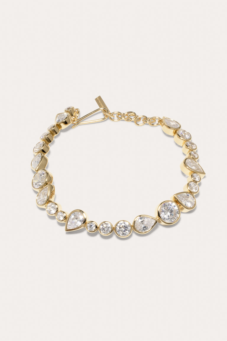 Quelques bons anti-héros - Bracelet en oxyde de zirconium et vermeil