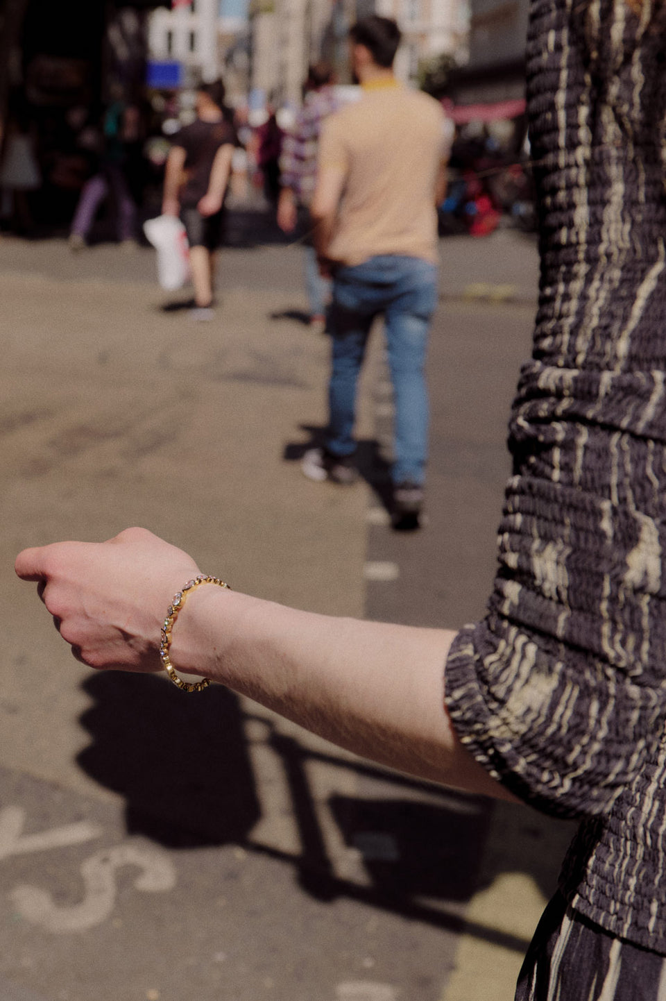 A Few Good Anti‐Heroes - Cubic Zirconia and Gold Vermeil Bracelet