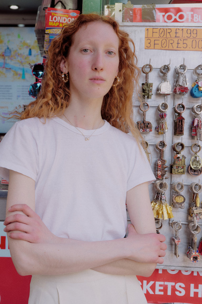 A Few Good Anti‐Heroes - Cubic Zirconia and Gold Vermeil Earrings