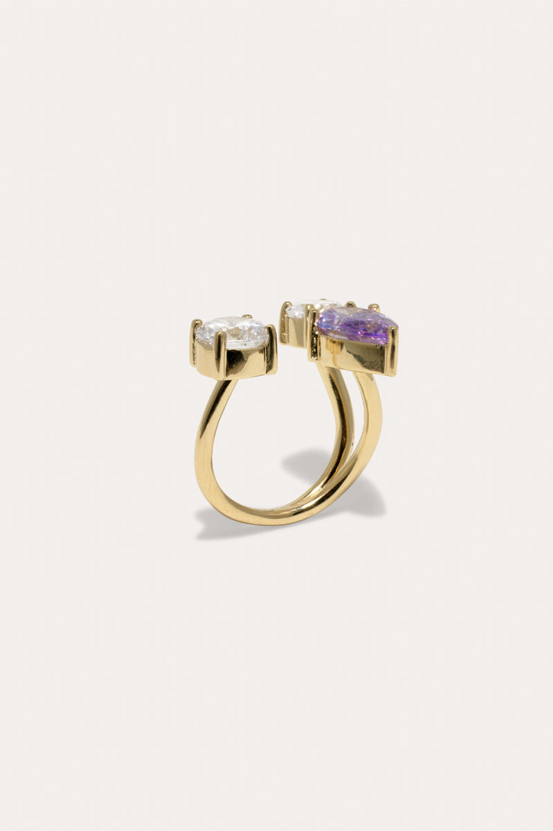 Z19 - Cubic Zirconia and Gold Vermeil Ring | Completedworks